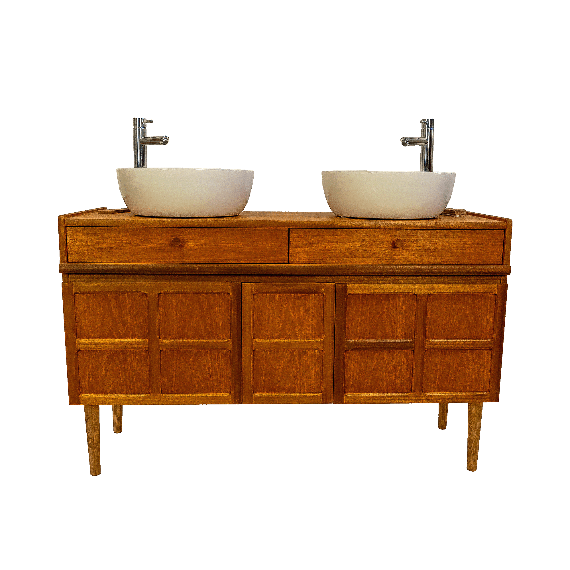 Badkamermeubel | Vintage | Nathan | Squares | Teak | 4540